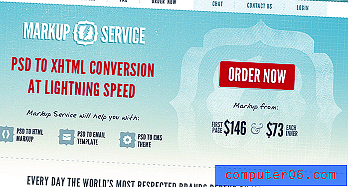 Werbegeschenk: Gewinnen Sie PSD zu HTML-Codierung vom Markup-Service