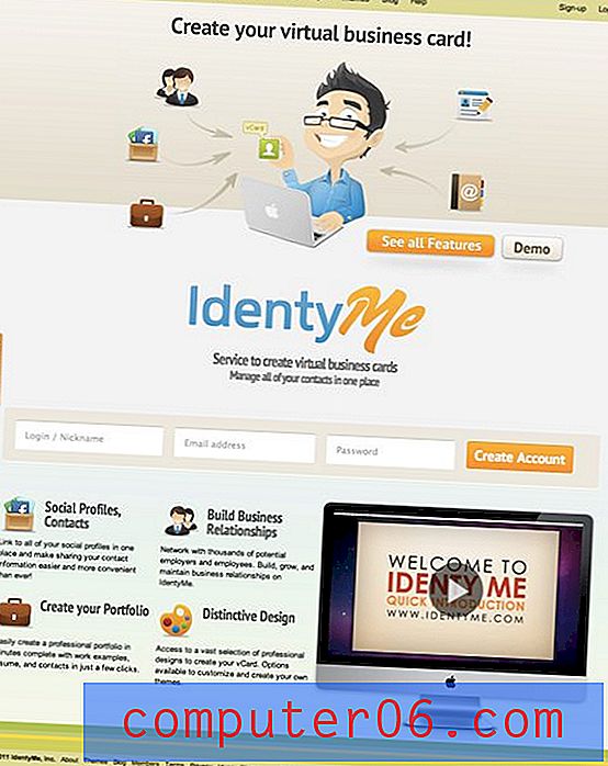 Kritika za web dizajn # 76: IdentyMe