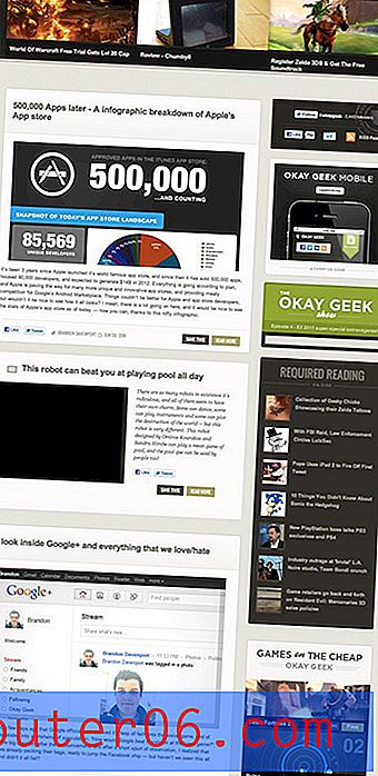 Kritika web dizajna # 57: U redu Geek