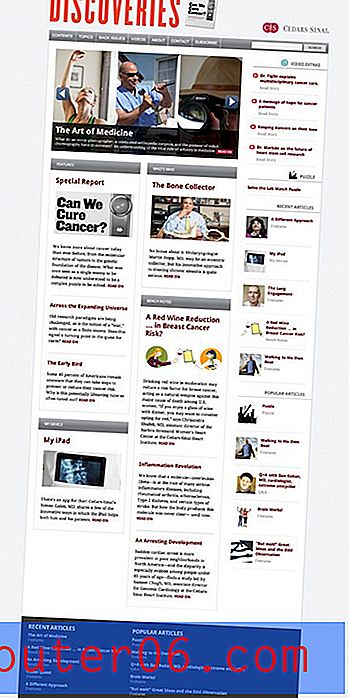 Критика за уеб дизайн # 89: Списание за открития