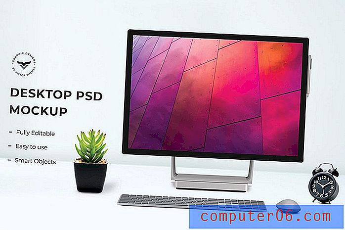 Über 20 Mockup-Vorlagen für Desktop-Computer