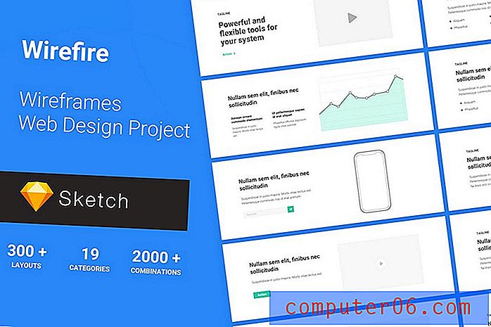 Plus de 20 modèles de sites Web filaires (pour Sketch, Photoshop et plus)