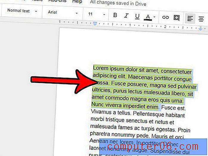 Comment supprimer la surbrillance du texte dans Google Docs