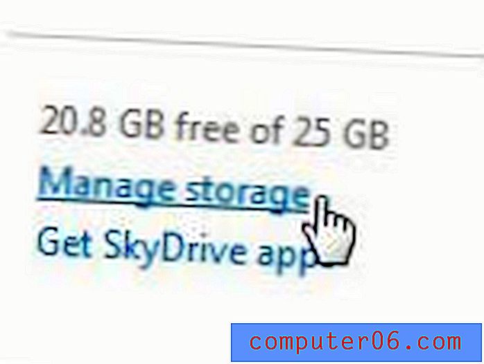 Como obter mais armazenamento SkyDrive