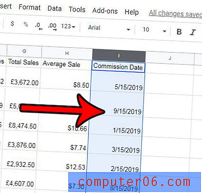 Een ander datumnotatie gebruiken in Google Spreadsheets