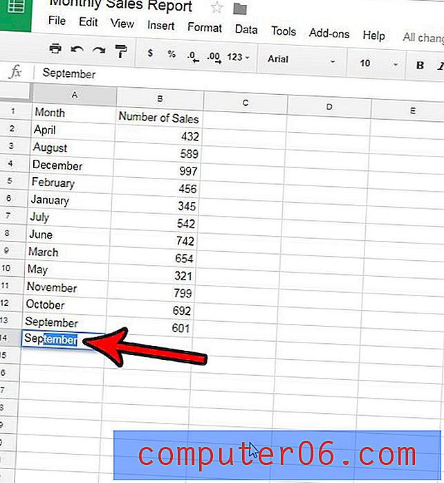 Autocomplete uitschakelen in Google Spreadsheets