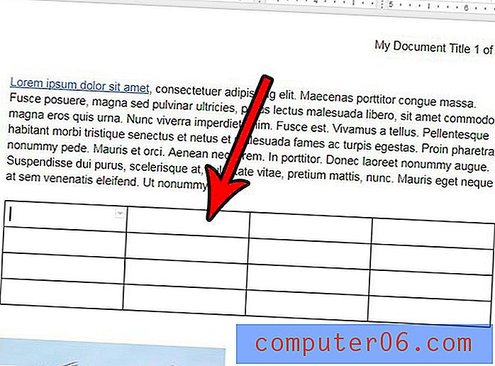 Cómo eliminar una tabla de un documento en Google Docs