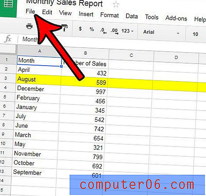 Como exportar um arquivo do Google Sheets para Microsoft Excel