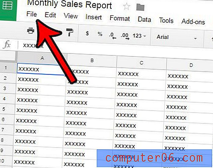 Slik plasserer du et regneark igjen når du skriver ut i Google Sheets