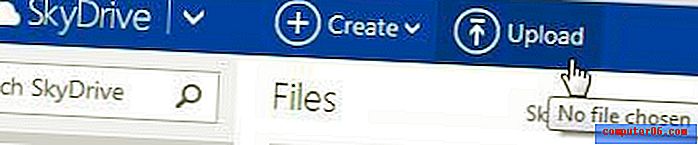 SkyDrive에 여러 파일을 업로드하는 방법