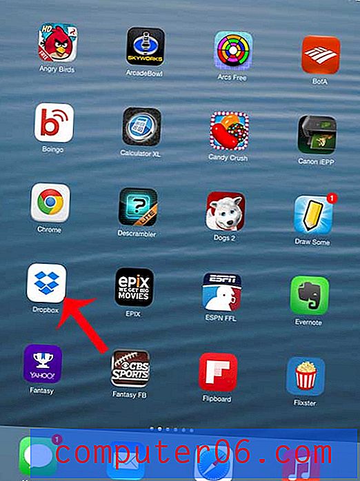 Apps verplaatsen op de iPad in iOS 7