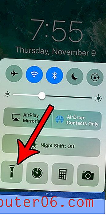 iPhone SE - Toegang tot de zaklamp vanuit het vergrendelscherm