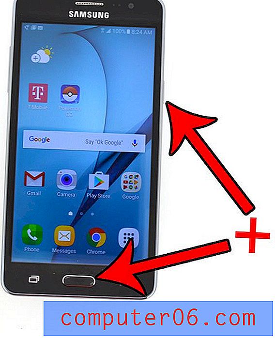 Jak pořídit snímek obrazovky s Samsung Galaxy On5
