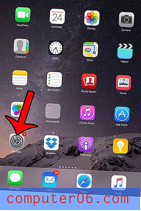 Hvordan fjerne badge-appikonet fra e-post på en iPad