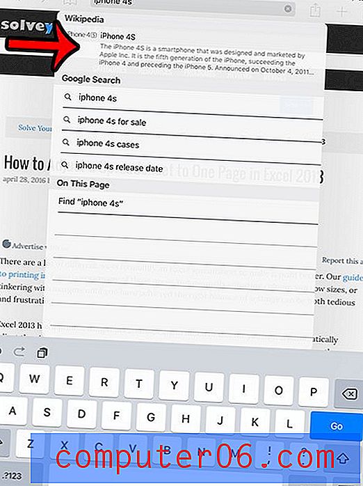 Safari ieteikumu izslēgšana iPad