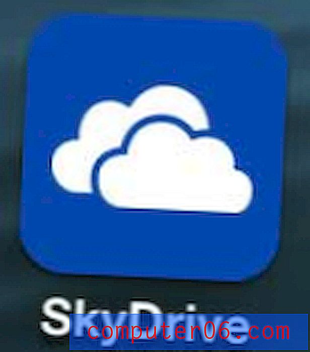 Kā augšupielādēt attēlus SkyDrive no iPhone 5