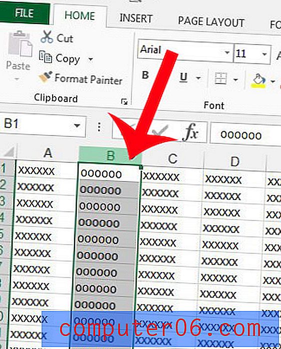 Kuidas printida üks veerg rakenduses Excel 2013