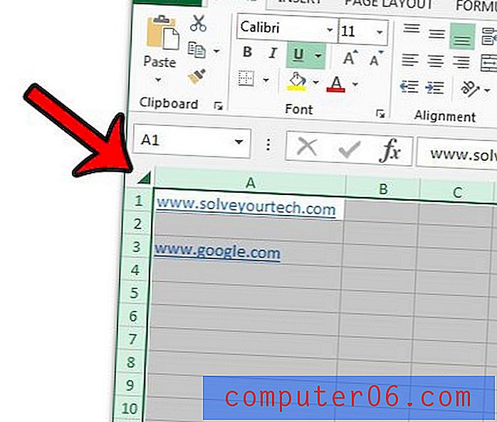 Kuidas katkestada kõik lingid rakenduses Excel 2013