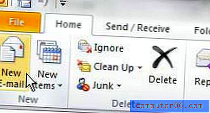 Kā plānot e-pasta ziņojumu sūtīšanu programmā Outlook 2010