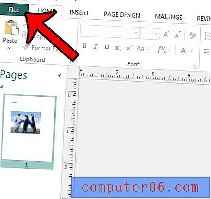 Как да конвертирате в PDF в Publisher 2013