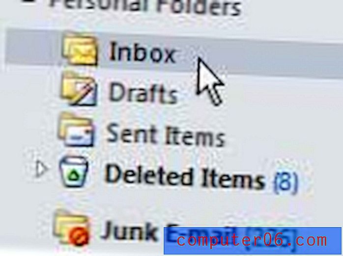 Jak wyświetlić całkowitą liczbę elementów w folderze programu Outlook 2010