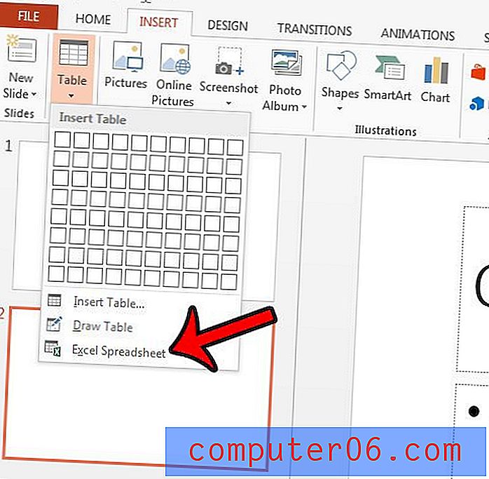Como inserir uma planilha do Excel no Powerpoint 2013