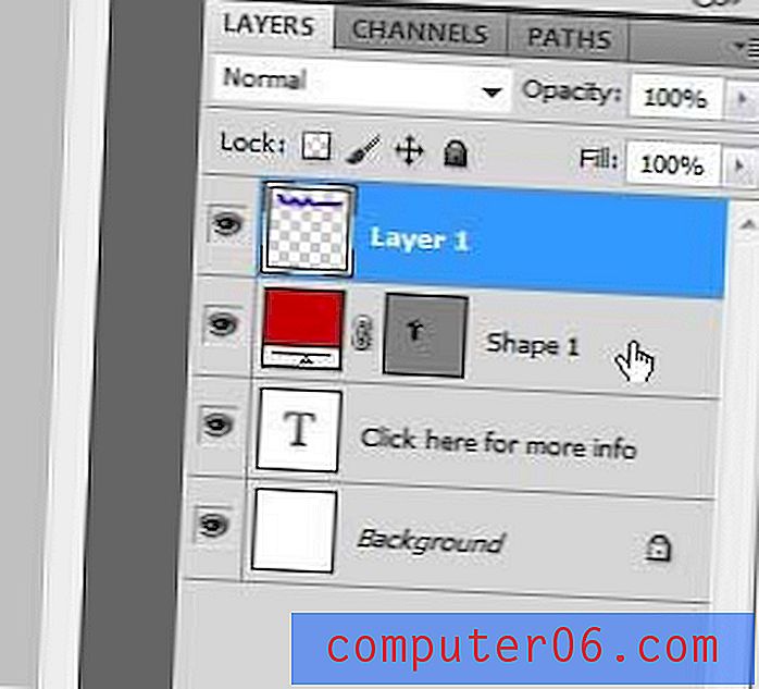 Kako rotirati jednoslojni sloj za 90 stupnjeva u Photoshopu CS5