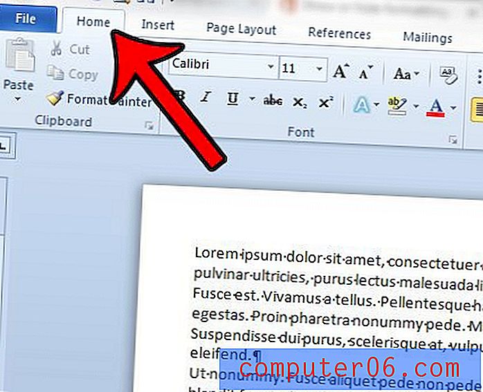 Hvordan skjule formateringsmerker i Word 2010