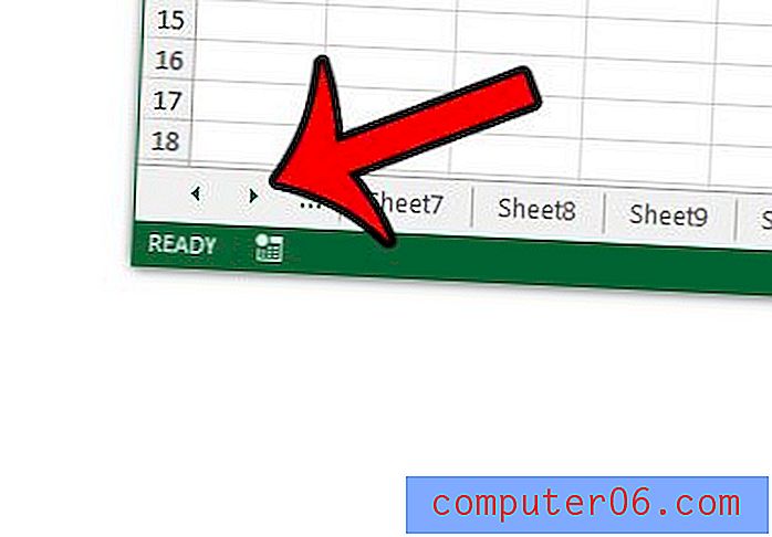 Kā skatīt darblapu sarakstu programmā Excel 2013