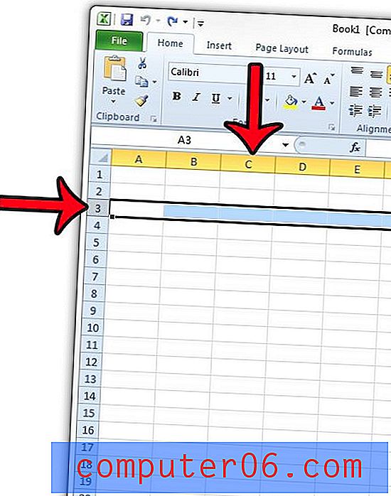 Slik legger du til en sideskift i Excel 2010