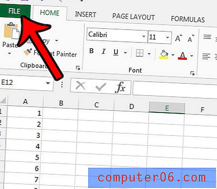 Kā iespējot aizpildīšanas rokturi programmā Excel 2013