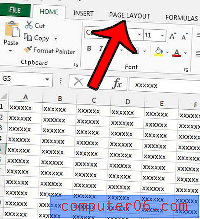 Kā iestatīt 50 procentu drukas skalu programmā Excel 2013