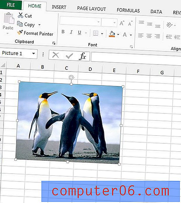 Cómo restablecer una imagen a su tamaño original en Excel 2013