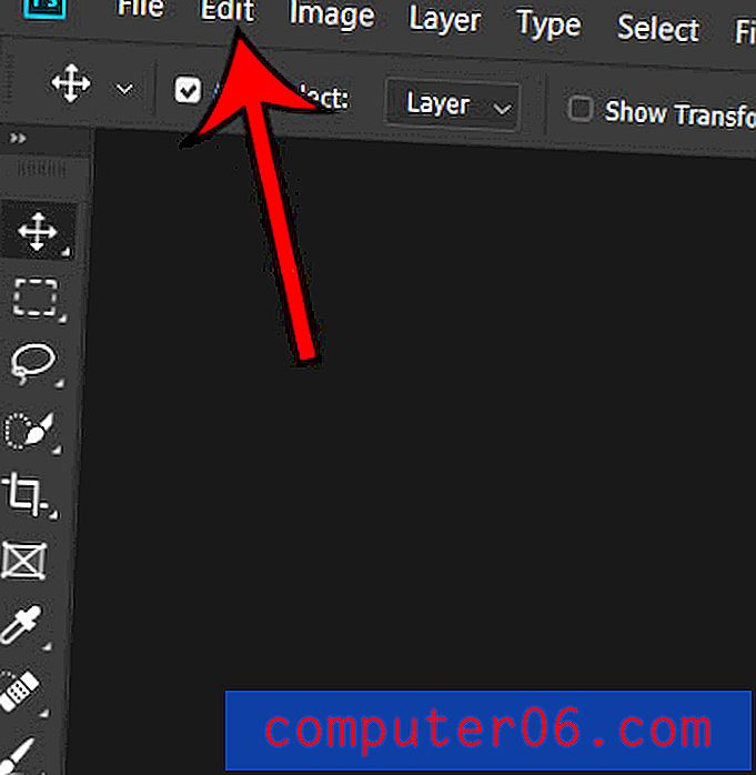 Kako ukloniti alat s alatne trake u Photoshop CC