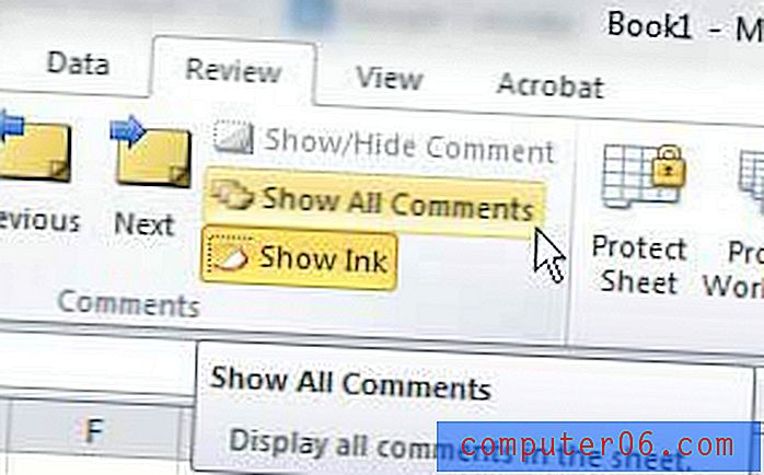 So drucken Sie Kommentare in Excel 2010