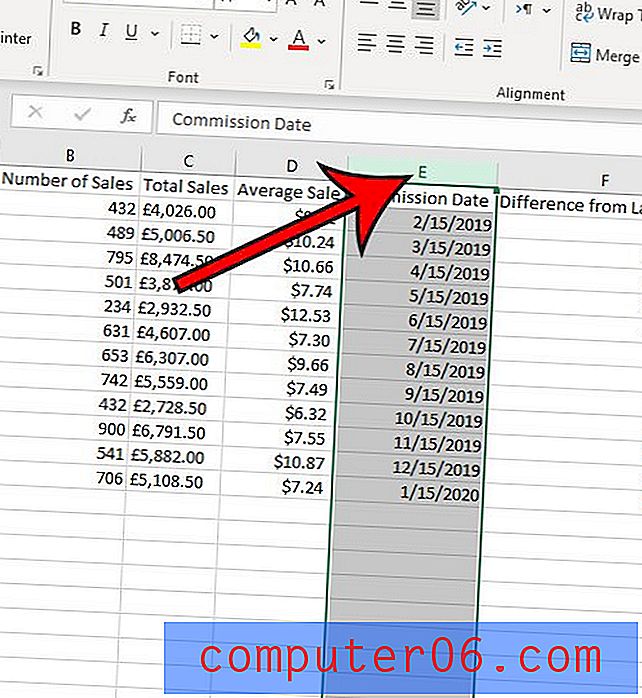 Kā pievienot kolonnu Excel for Office 365