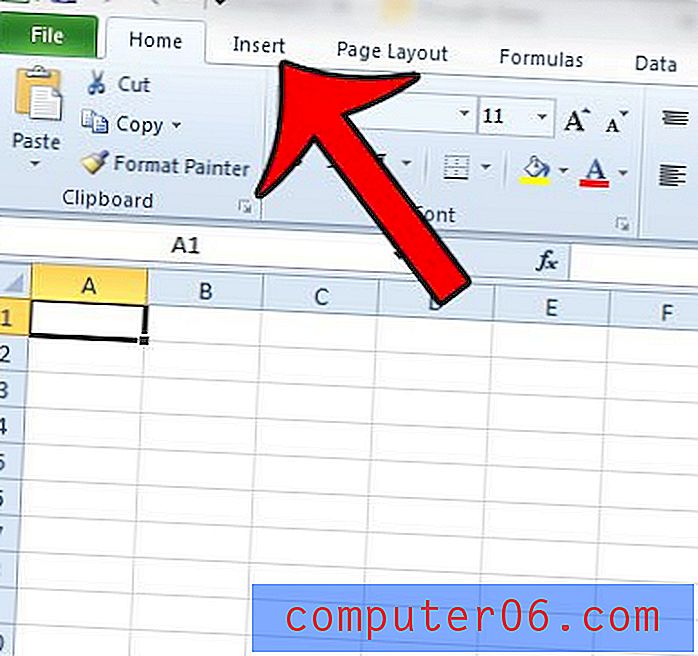 Как да създадете текстово поле в Excel 2010