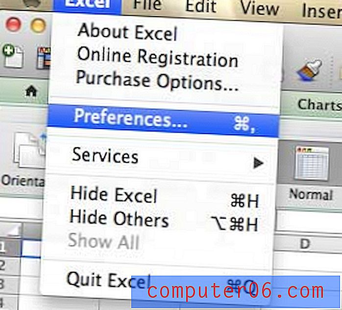 Alterar o formato de arquivo padrão no Excel 2011 para Mac