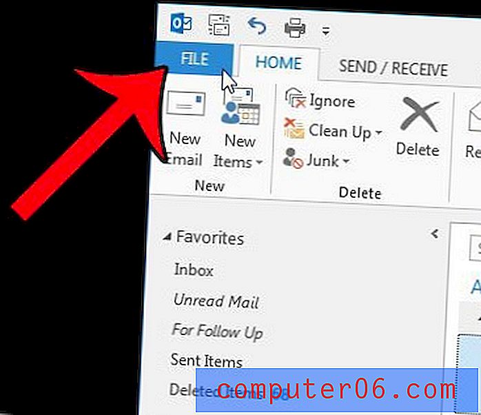 Hoe u Outlook 2013 kunt toestaan ​​verbinding te maken met internet