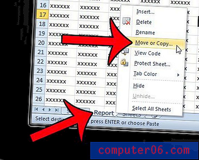 Comment copier une feuille de calcul dans son propre classeur dans Excel 2010