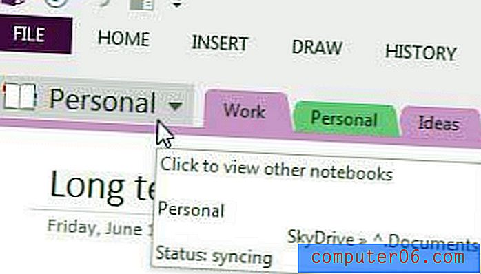 Slik beskytter du en bærbar PC-passord i OneNote 2013