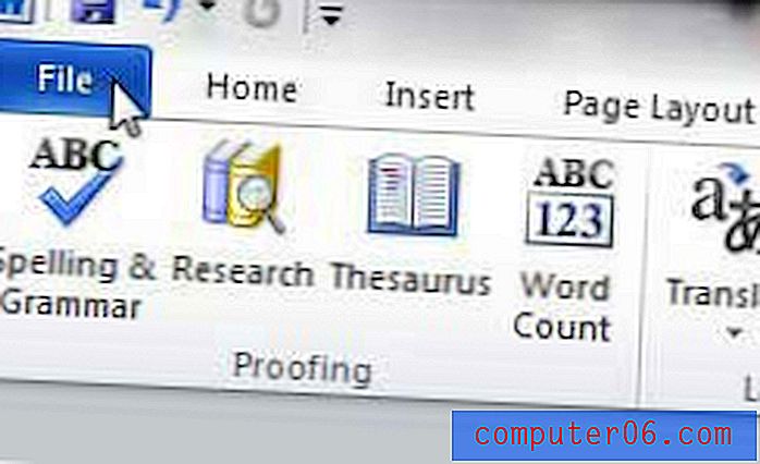 Lietotāja vārda un iniciāļu mainīšana programmā Word 2010