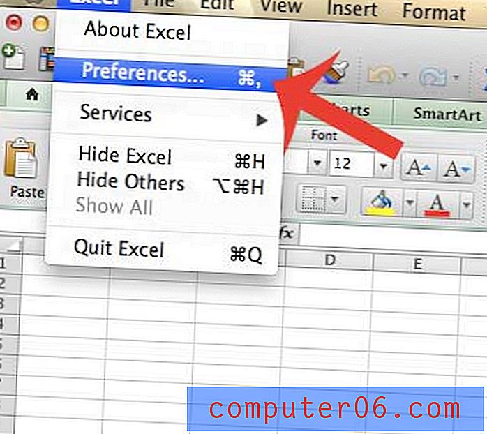 Kā paslēpt nulles vērtības programmā Excel for Mac 2011