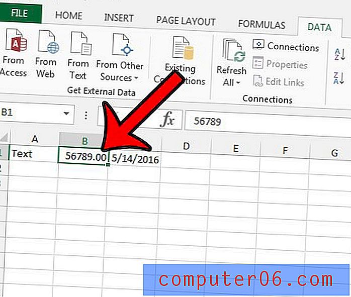 Kako provjeriti format ćelije u programu Excel 2013