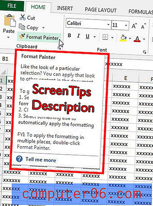 Comment désactiver les conseils d'écran dans Excel 2013