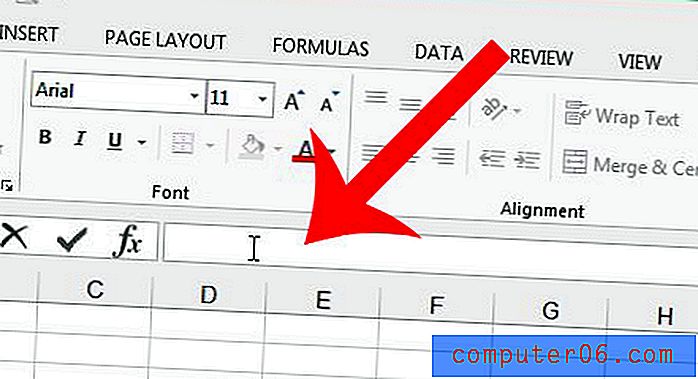 Cómo ocultar la barra de fórmulas en Excel 2013