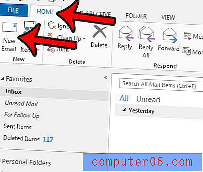 Kā nosūtīt e-pastu ar ļoti svarīgu līmeni programmā Outlook 2013