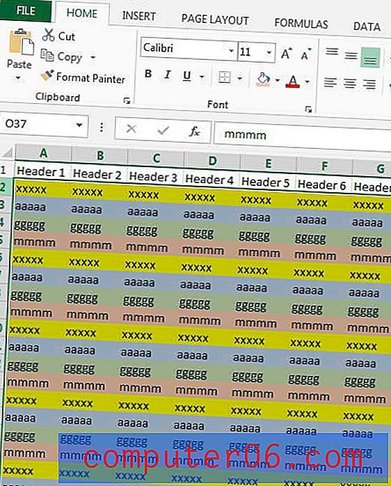 Kako sortirati prema boji u Excelu 2013