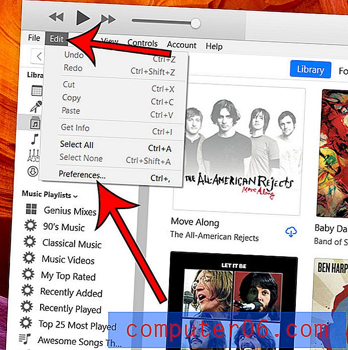 Instellingen voor automatisch downloaden wijzigen in iTunes - Windows 10