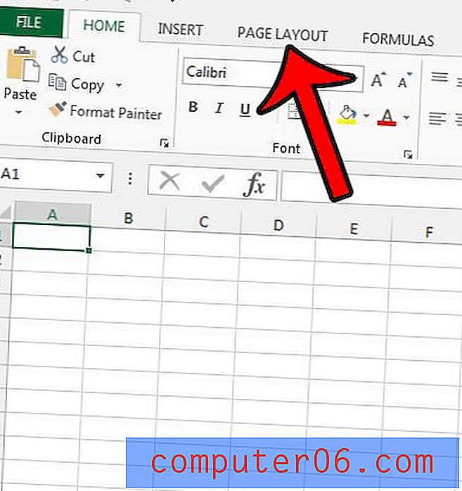 Kā izdrukāt nosaukumus programmā Excel 2013